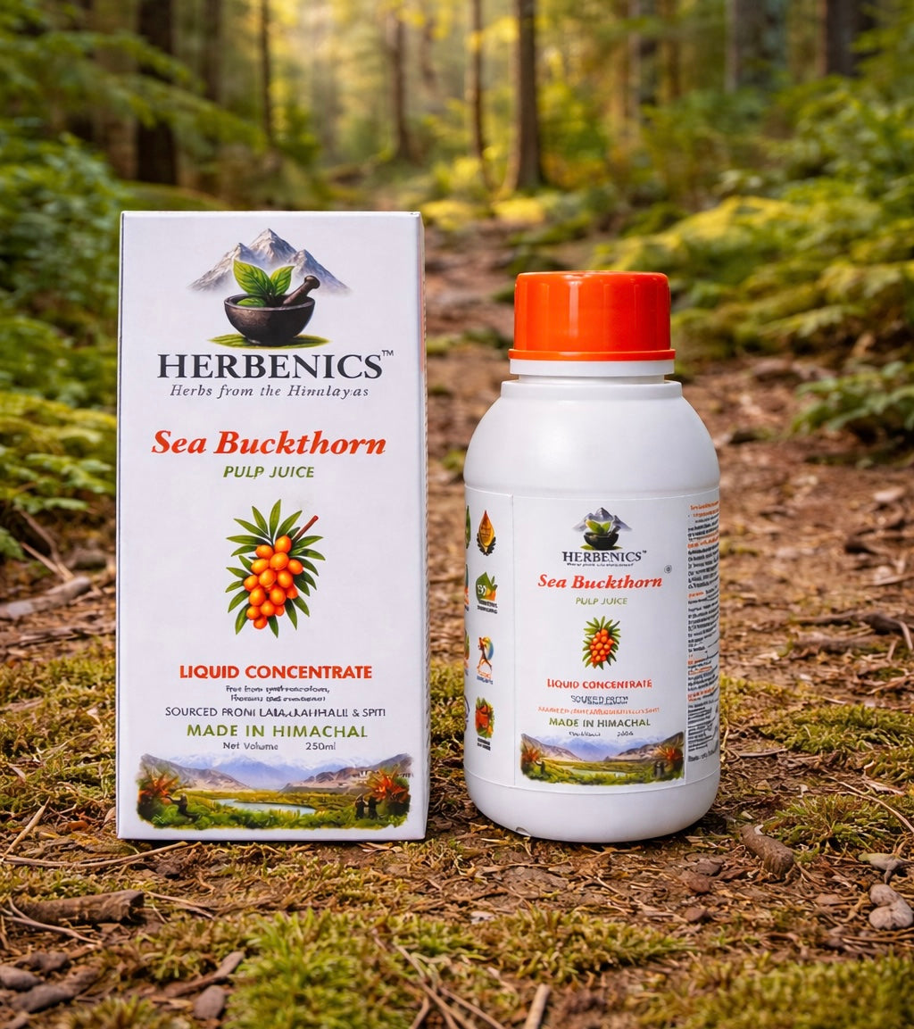 Seabuckthorn Made in Himachal Pulp Juice, Liquid Concentrate 250ML