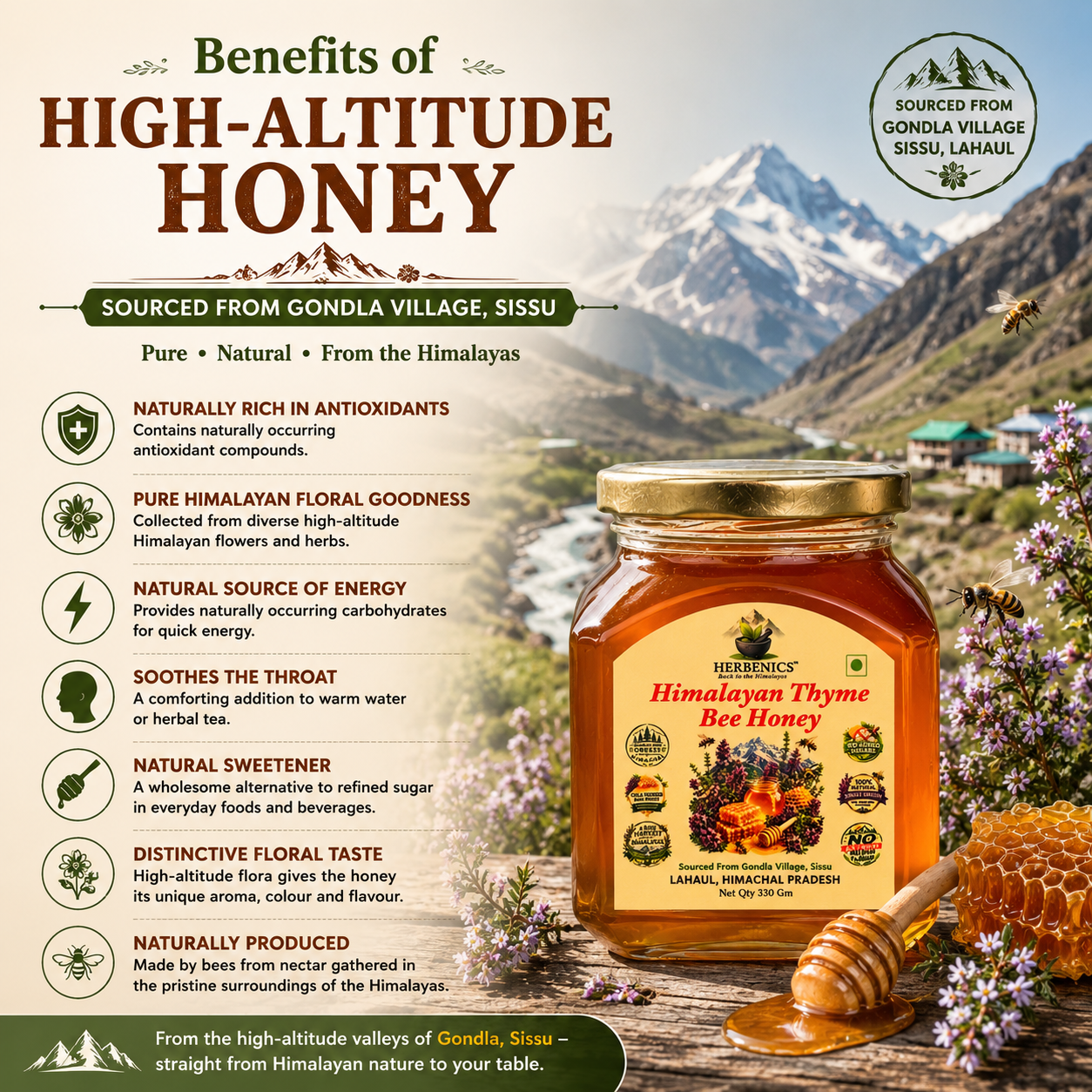 Himalayan Thyme Bee Honey