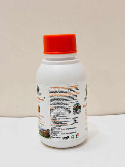 Seabuckthorn Made in Himachal Pulp Juice, Liquid Concentrate 250ML