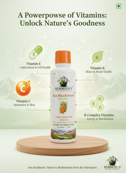 Sea Buckthorn Made In Himachal Pulp Juice, Liquid Concentrate 500ml