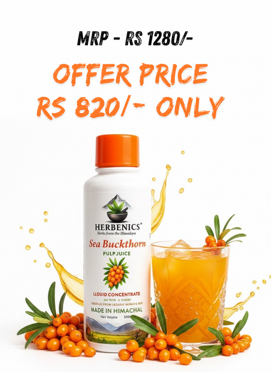 Sea Buckthorn Made In Himachal Pulp Juice, Liquid Concentrate 500ml
